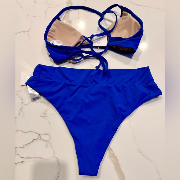 Ama Bikinis Royal Blue Bikini Top & Bottom - Picture 2 of 2